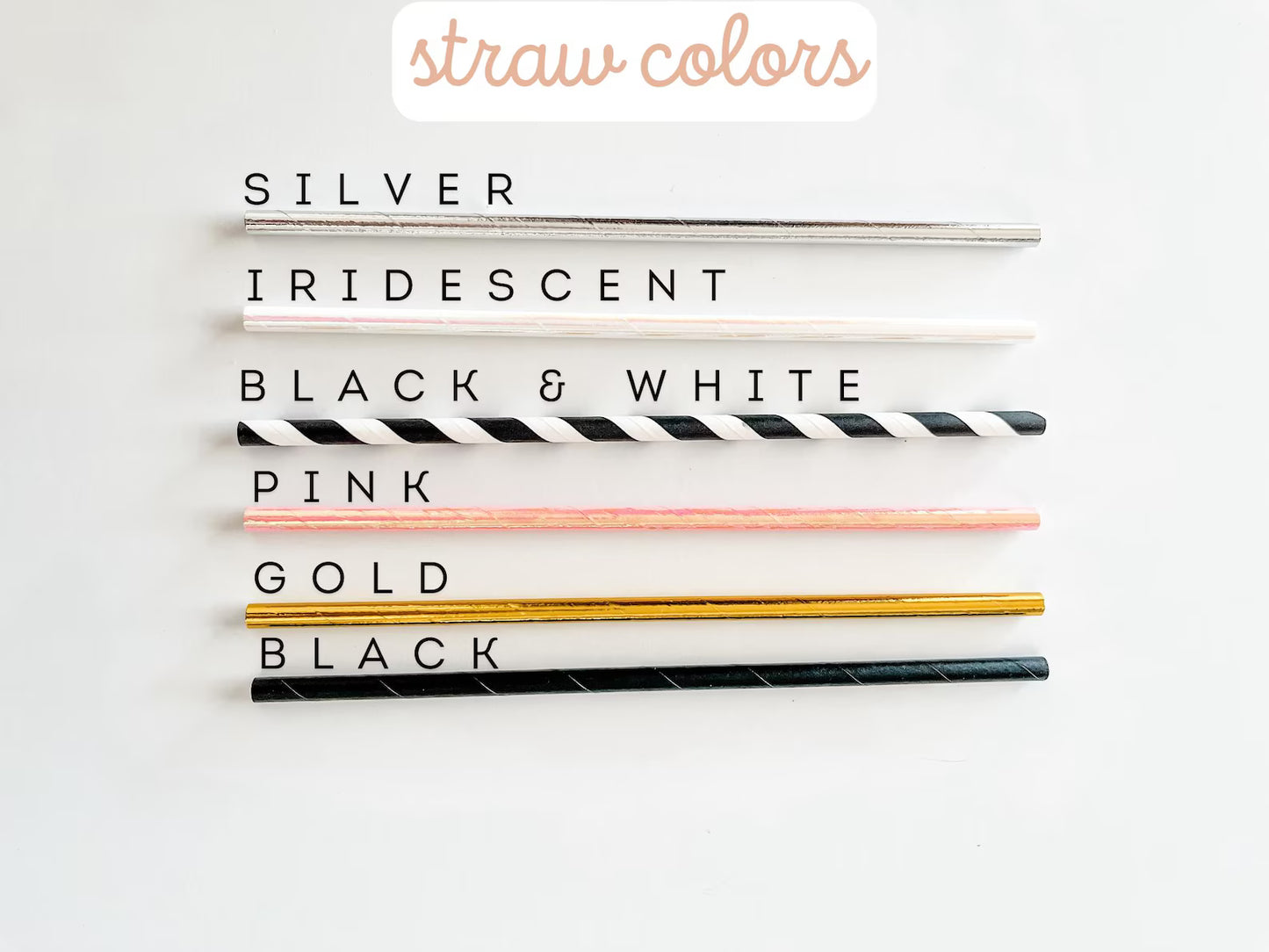 Personalized Face Straws