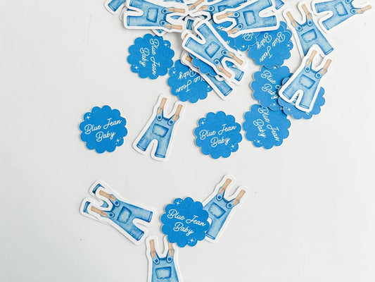 Blue Jean Baby Shower Confetti / 50 pack