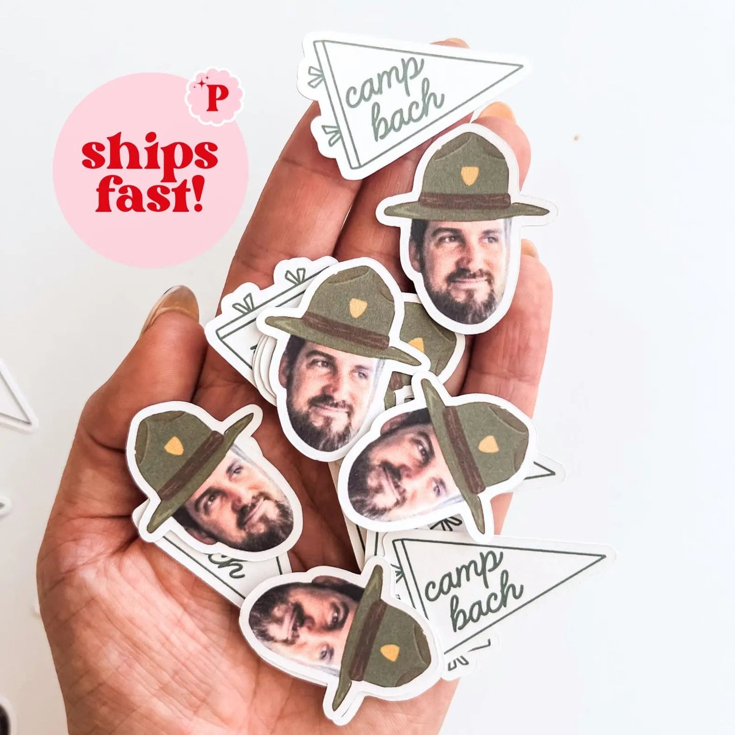 Camp Bachelorette Confetti / Custom Faces / 50 pack