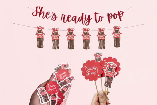 She's Ready to Pop, Retro Soda Baby Shower - Pretty Party Kit