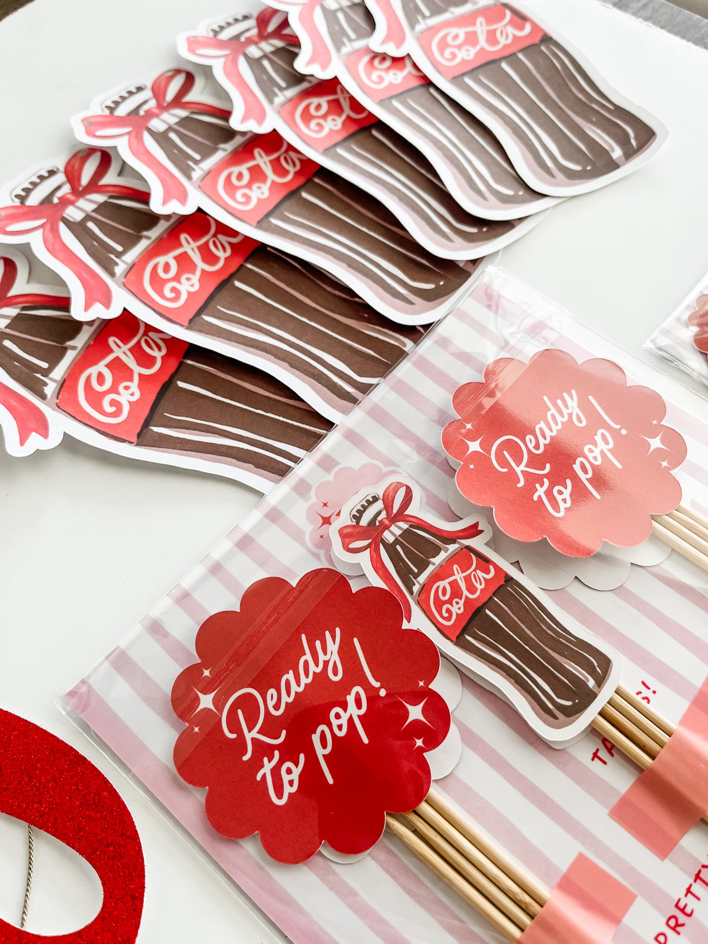 She's Ready to Pop, Retro Soda Baby Shower - Pretty Party Kit