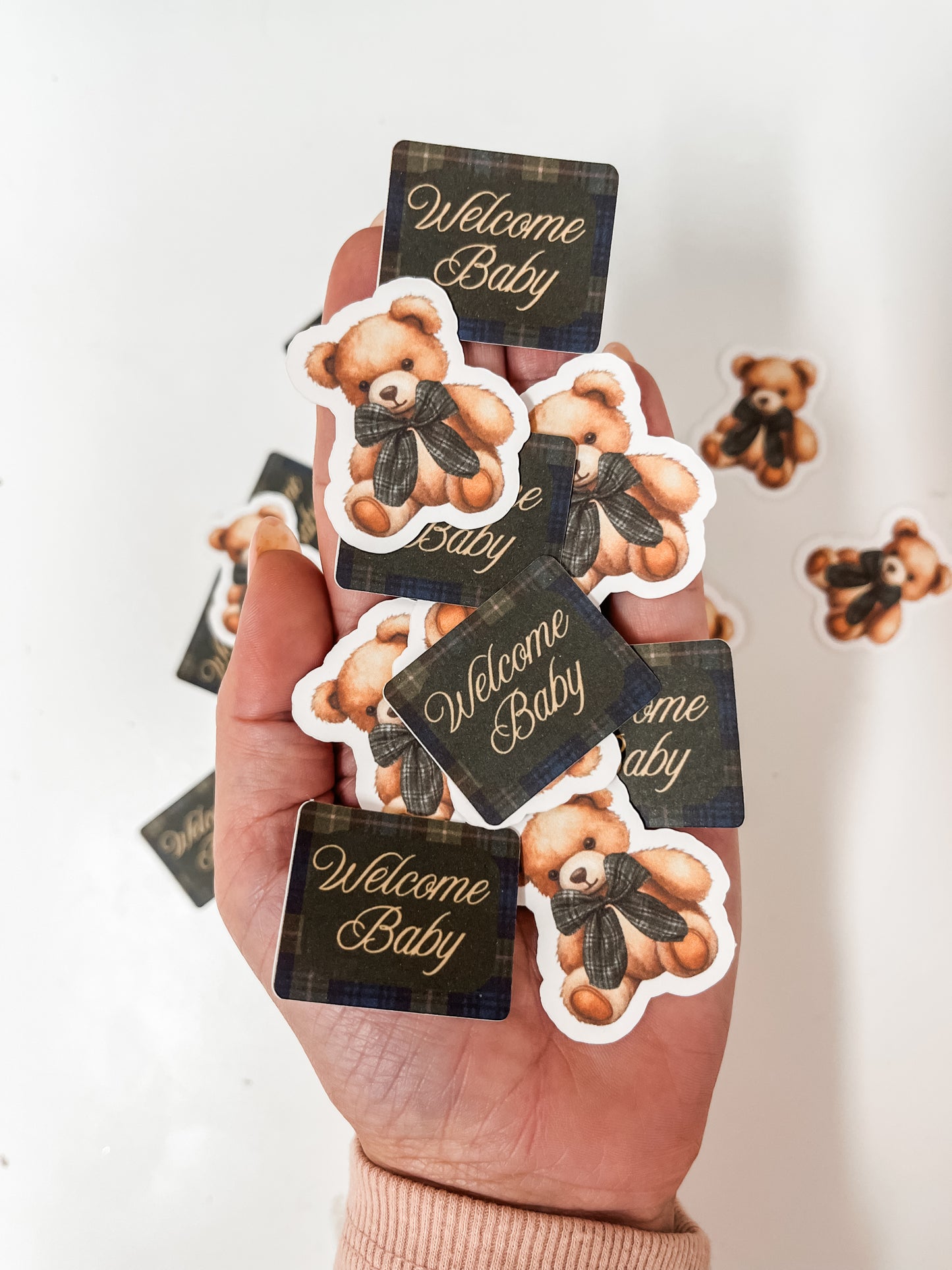 Luxury Teddy Bear Baby Shower Decorations, Plaid Bear Theme - Pretty Party Kit