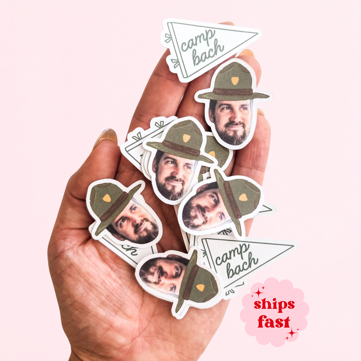 Camp Bachelorette Confetti / Custom Faces / 50 pack