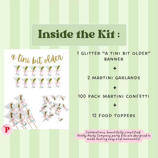Tini Bit Older Birthday Decorations - Pretty Party Kit