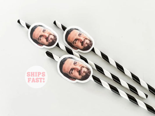 Personalized Face Straws