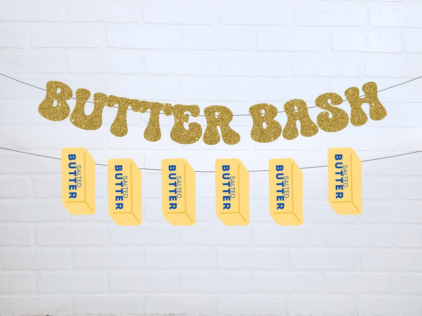 Butter Bash Birthday Decorations, Salted Butter Theme - Pretty Party Kit