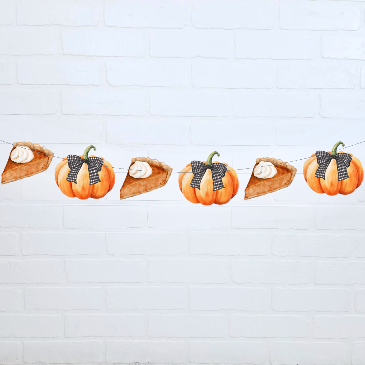 Friendsgiving Banner, Pumpkin Fall Garland