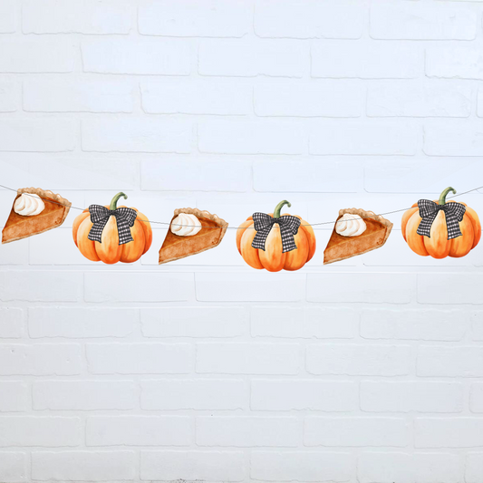 Friendsgiving Banner, Pumpkin Fall Garland